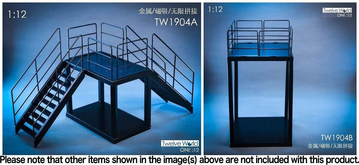 1/12 Display Diorama Steel Scaffolding B