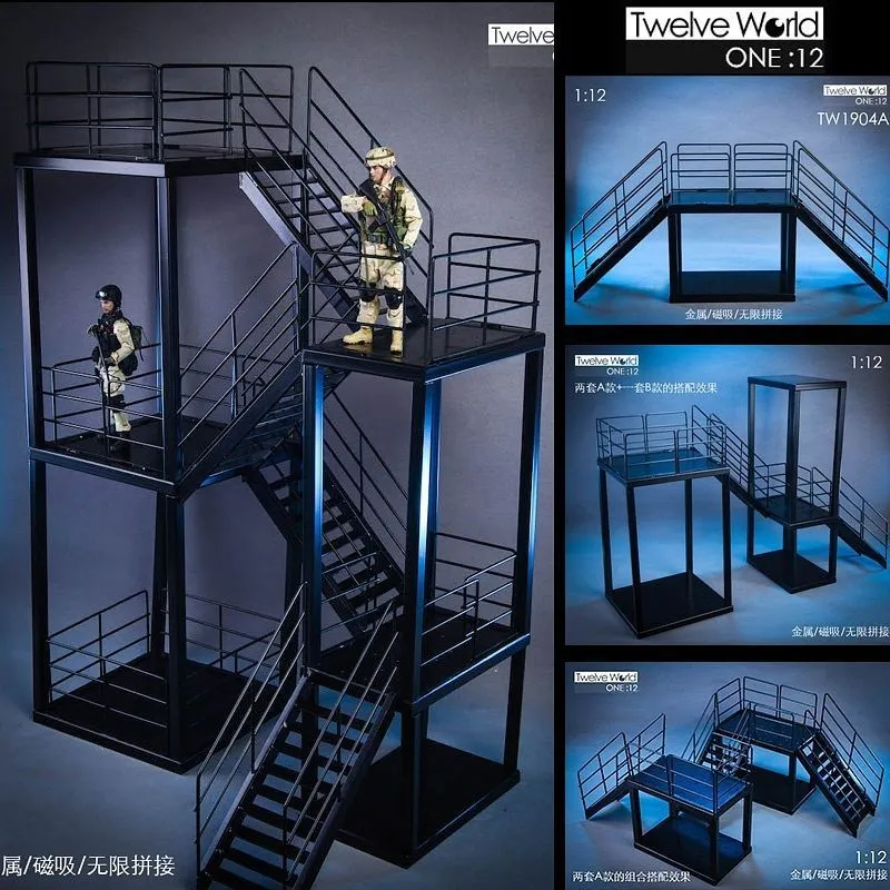 1/12 Display Diorama Steel Scaffolding B