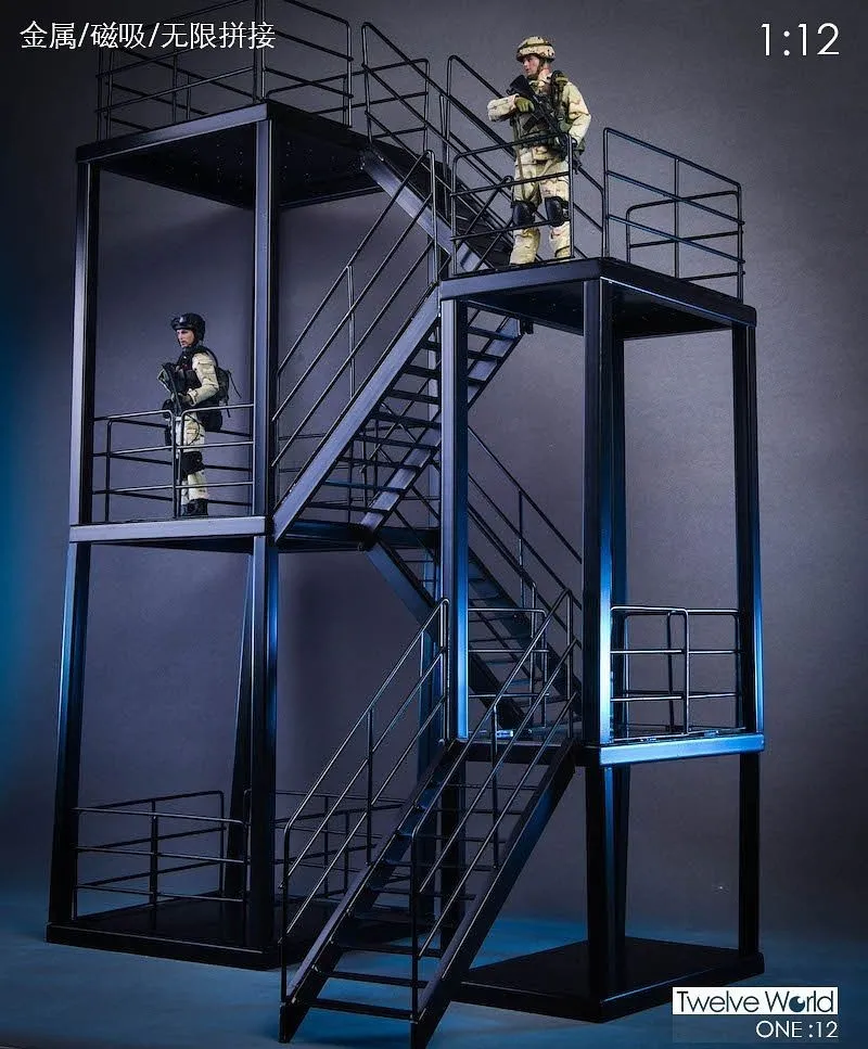 1/12 Display Diorama Steel Scaffolding B