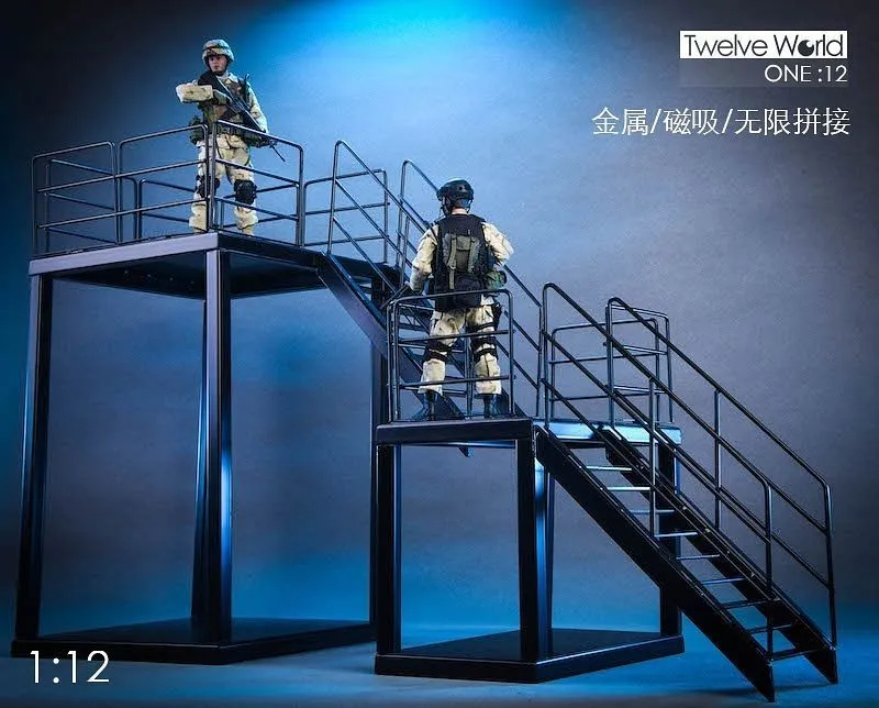 1/12 Display Diorama Steel Scaffolding B