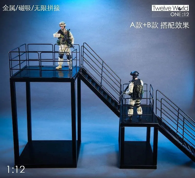 1/12 Display Diorama Steel Scaffolding B