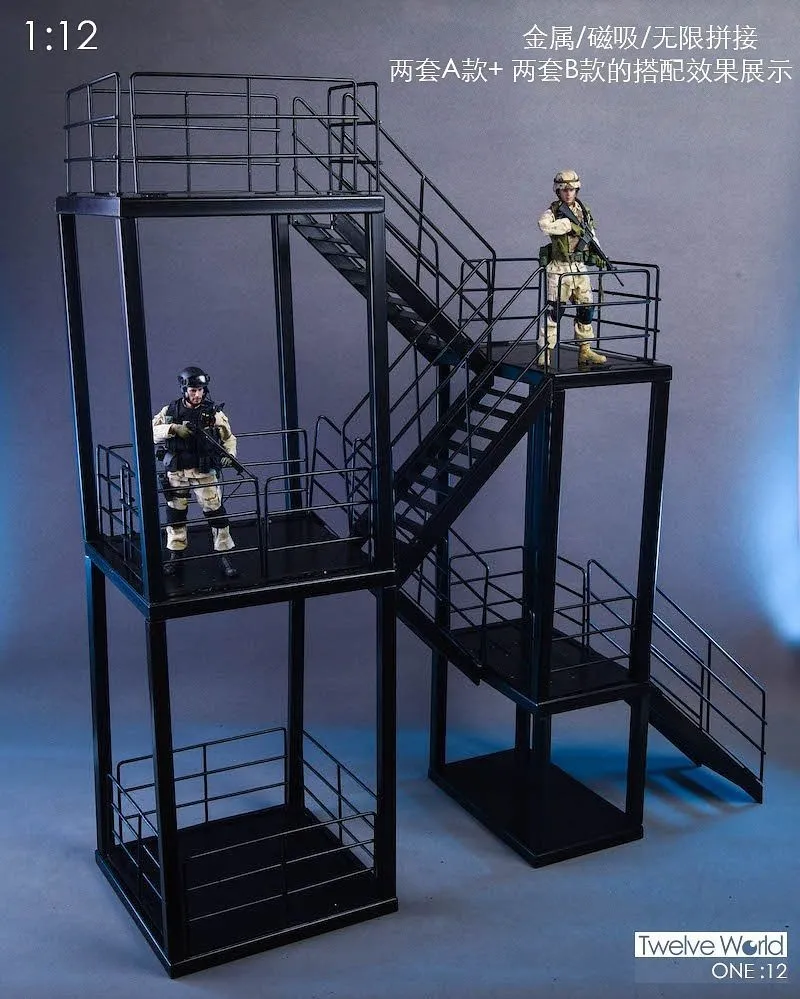 1/12 Display Diorama Steel Scaffolding B