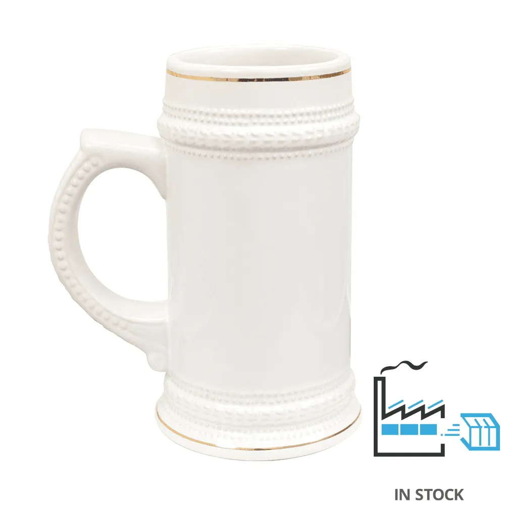 22 oz Beer Stein - White - Orca