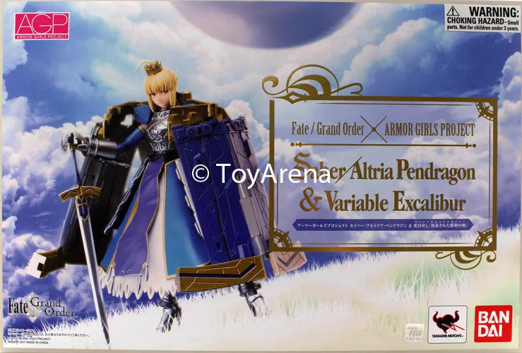 Bandai Armor Girls Project AGP Saber Altria Pendragon and Variable Excalibur Fate/Grand Order Action Figure