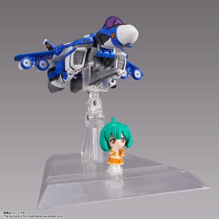 Bandai Tiny Session Macross Frontier VF-25G Messiah Valkryie (Michael Use) and Ranka Lee Action Figure Set