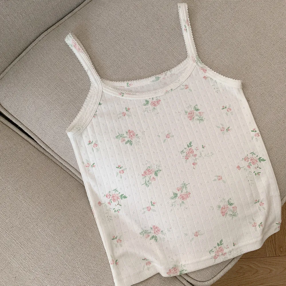 [Basic] Fairy Dance Floral Vest Top