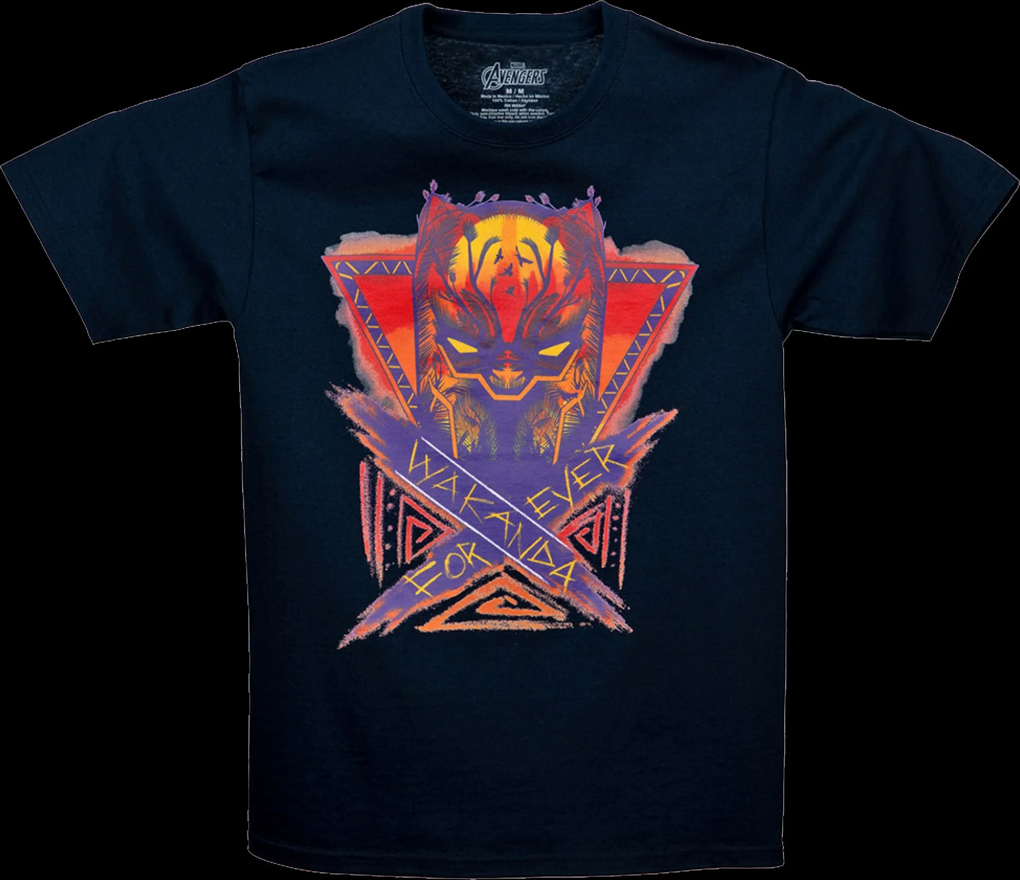 Black Panther Wakanda Forever Sunset Marvel Comics T-Shirt
