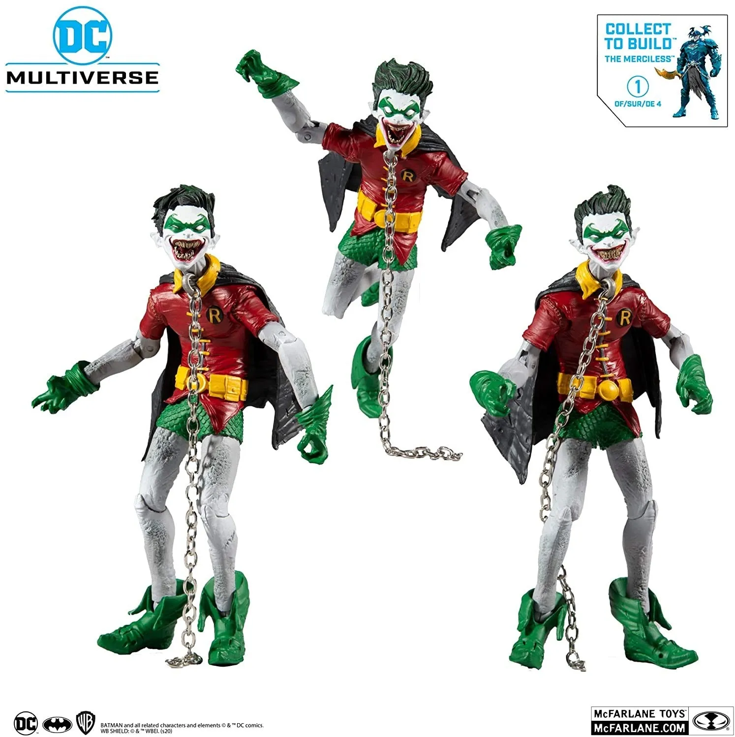 DC Multiverse Robin Earth-22 (Dark Nights: Metal) 7" Inch Action Figure with Build-A Parts for 'The Merciless' Figure