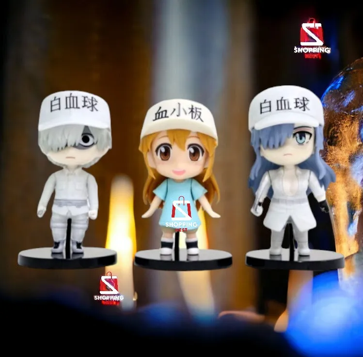 Hataraka Saibou - Cells At Work | Set Of 7 Anime Action Figures | 10 Cm |