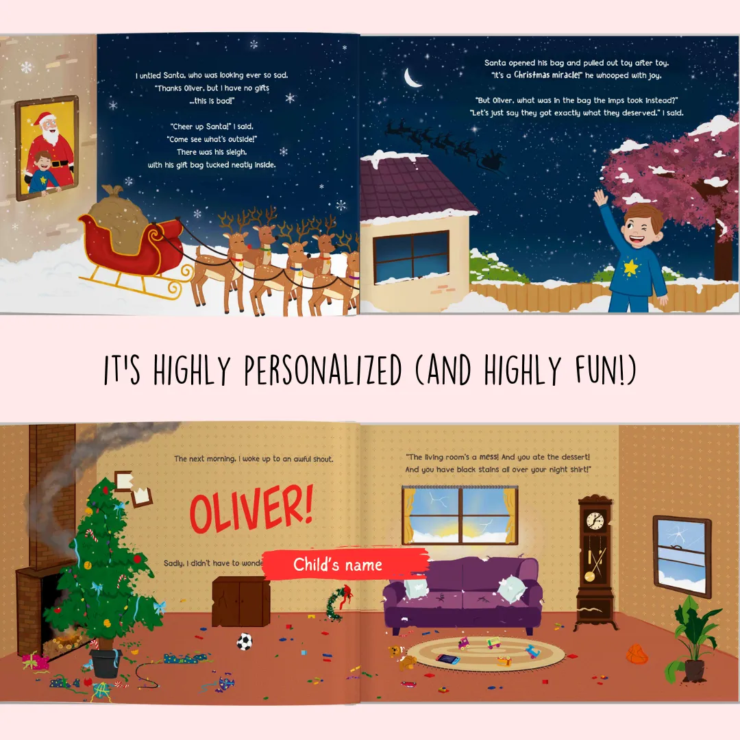 How I Saved Santa from Pinky and Ponky  (Personalized Children's Christmas Book)