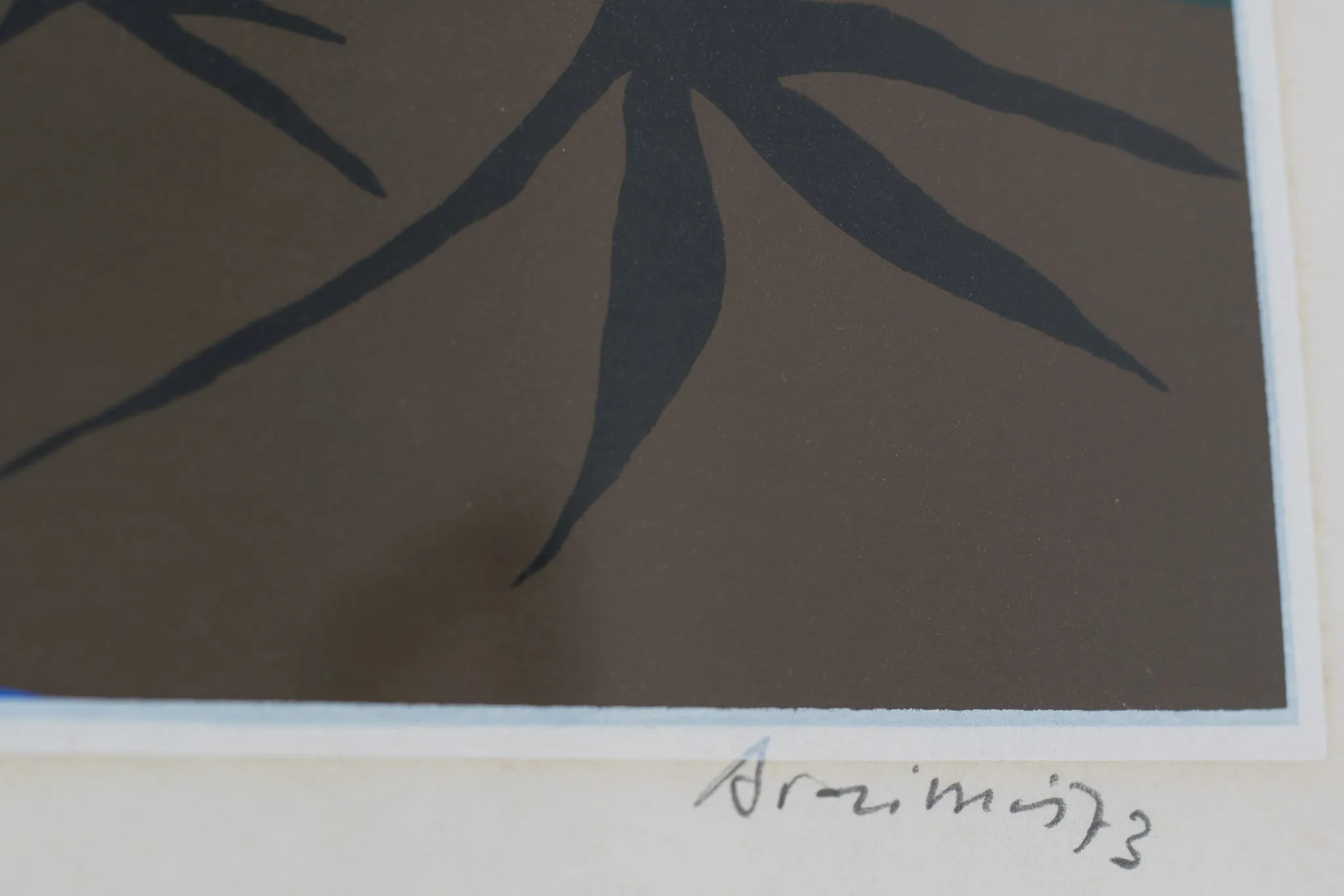 Moonlit Scene - Style of Joan Miró - Lithograph